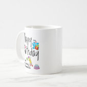 Mug Joyeux anniversaire au meilleur papa du monde (Devant gauche)