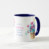 Mug Joyeux Anniversaire Bengale Chat Maman - Cadeau pe (Devant droit)