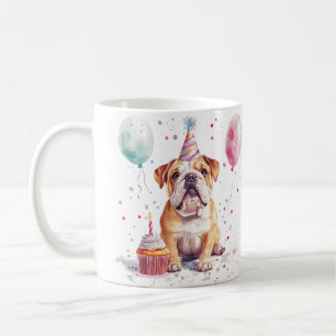 Mug Joyeux Anniversaire Bouledogue Anglais