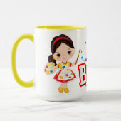 Mug Joyeux anniversaire Brown Haired Artist (Gauche)