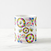 Mug Joyeux Anniversaire Bumblebee Balloons (Centre)