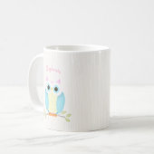Mug Joyeux Anniversaire Chouette Douce (Devant gauche)