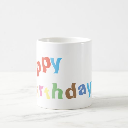 Mug Joyeux anniversaire coloré (Centre)