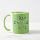 Mug Joyeux anniversaire de Jour de la Saint Patrick à (Gauche)