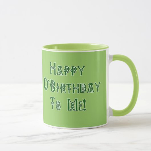 Mug Joyeux anniversaire de Jour de la Saint Patrick à (Droite)