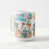 Mug Joyeux anniversaire de la collection design (Devant gauche)