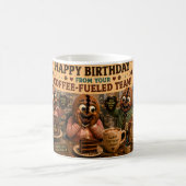 Mug Joyeux Anniversaire de la part de l'équipe (option (Centre)