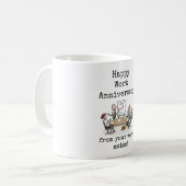 Mug Joyeux anniversaire de travail de votre travail Ma (Devant gauche)