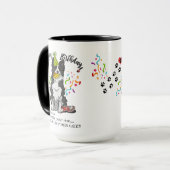 Mug Joyeux anniversaire de votre ami de chien de (Devant gauche)