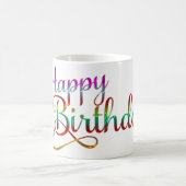 Mug JOYEUX ANNIVERSAIRE - design de texte + vos propre (Centre)