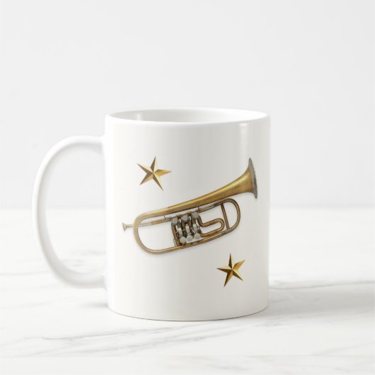 Mug Joyeux anniversaire du musicien de trompette (Gauche)
