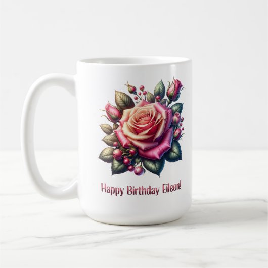 Mug Joyeux anniversaire Eileen (Gauche)