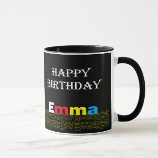 Mug Joyeux anniversaire Emma