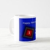 Mug Joyeux Anniversaire Employé (Devant gauche)