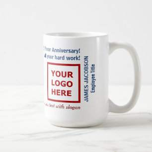 Mug Joyeux Anniversaire Employé Logo de l'entreprise S