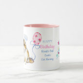 Mug Joyeux anniversaire EXOTIC Cat Maman - Personnalis (Centre)