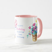 Mug Joyeux anniversaire EXOTIC Cat Maman - Personnalis (Devant droit)