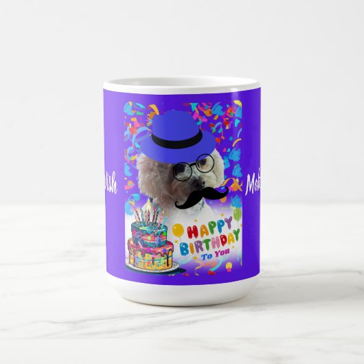 Mug Joyeux Anniversaire Faire Un Poudle Souhaitable Ca (Centre)