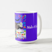 Mug Joyeux Anniversaire Faire Un Poudle Souhaitable Ca (Devant droit)
