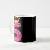 Mug Joyeux anniversaire, Filles 5e fête 5 ans Annivers (Devant gauche)