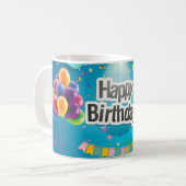 Mug Joyeux anniversaire Fun 50e jalon (Devant gauche)