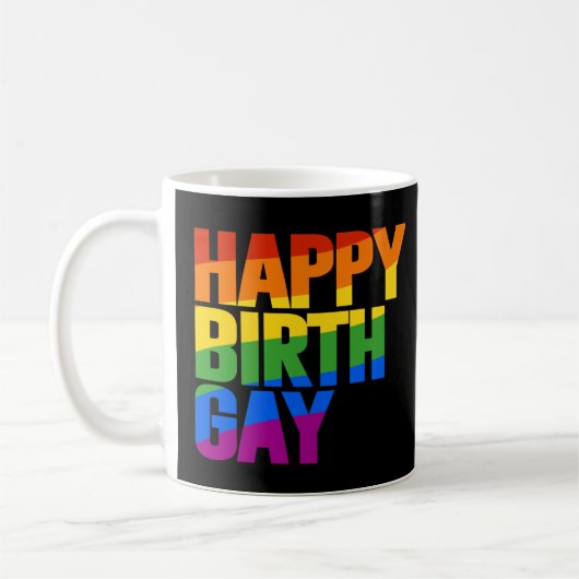 Mug Joyeux anniversaire gay (Gauche)