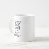 Mug Joyeux anniversaire GENIUS sarcastique drôle (Devant gauche)