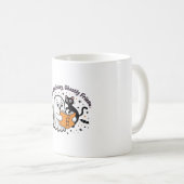 Mug Joyeux anniversaire Ghost Cat PNG - Éffrayant Cute (Devant droit)