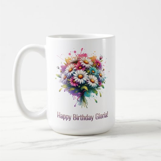 Mug Joyeux anniversaire Gloria (Gauche)