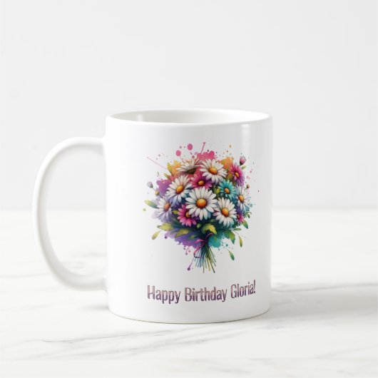 Mug Joyeux anniversaire Gloria (Gauche)