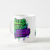 Mug Joyeux anniversaire, Graffiti 1 (Devant gauche)