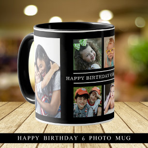 Mug Joyeux anniversaire grand-mère 6 photo collage noi