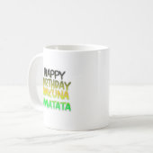 Mug Joyeux anniversaire Hakuna Matata eco Inspirationa (Devant gauche)