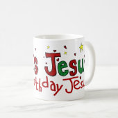 Mug Joyeux anniversaire Jésus (Devant droit)