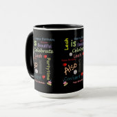 Mug Joyeux Anniversaire Leah (Devant gauche)