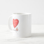 Mug Joyeux anniversaire Mariage bateau à voile Carte d (Devant gauche)