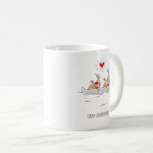 Mug Joyeux anniversaire Mariage marié canot couple mar (Devant droit)