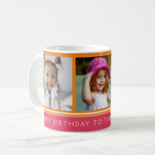 Mug Joyeux anniversaire Meilleur grand-mère photo Coll
