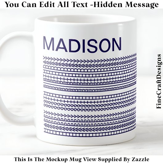 Mug Joyeux Anniversaire & Message Caché 093Bl