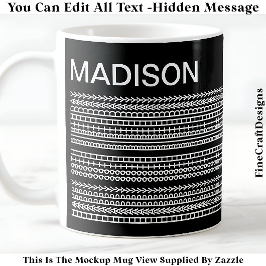 Mug Joyeux Anniversaire & Message Caché 093W
