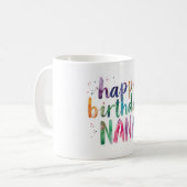 Mug Joyeux Anniversaire Nana (Devant gauche)