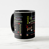 Mug Joyeux Anniversaire Natalie (Devant gauche)