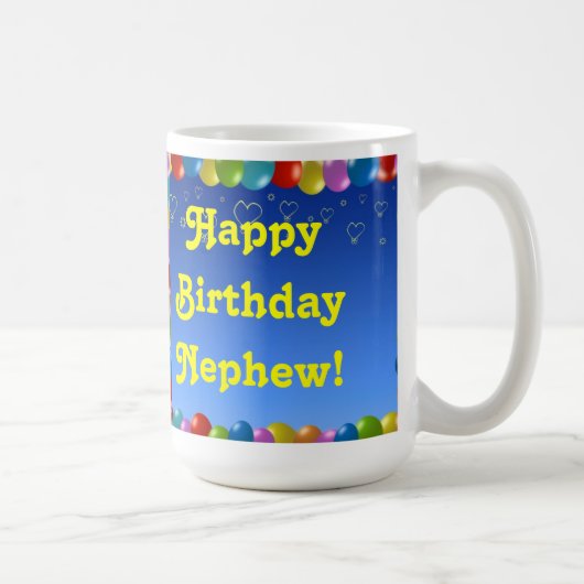 Mug Joyeux anniversaire Nephew (Droite)