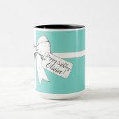 Mug "Joyeux anniversaire, [Nom] !" Style Tiffany (Centre)