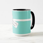 Mug "Joyeux anniversaire, [Nom] !" Style Tiffany (Devant droit)