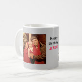 Mug Joyeux anniversaire personnalisé (Devant gauche)