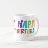 Mug Joyeux anniversaire personnalisé (Devant droit)