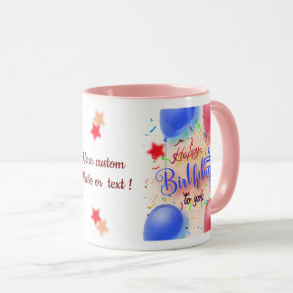 Mug Joyeux anniversaire personnalisez Cadeau