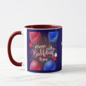 Mug Joyeux anniversaire personnalisez Dark Gift (Gauche)
