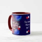 Mug Joyeux anniversaire personnalisez Dark Gift (Devant gauche)